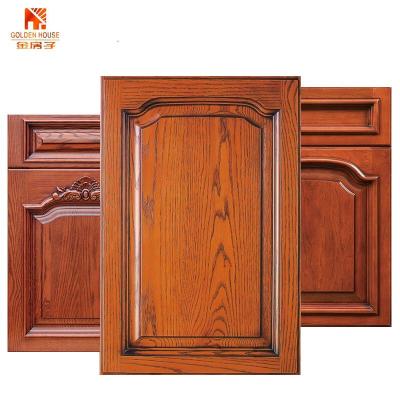 China Modern 18mm Customized Furniture MDF Pressed Wood Grain Sideboards Doors for sale