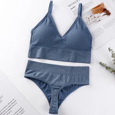 China Women's Thin Section Breathable French Underwear Without Ring Cup Beauty Steel Vest Sexy Gathered Bra Triangle for sale