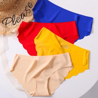 China Cotton Antibacterial Crotch Crotch Factory Direct Selling Girls Briefs Underwear Women Breathable Seamless Panties for sale