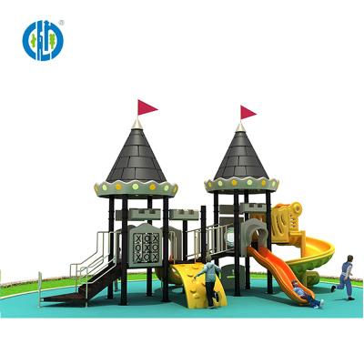 China Customized Anti-UV Large Child Slide Plastic Slides Castle For Styling Outdoor Playground Equipment for sale