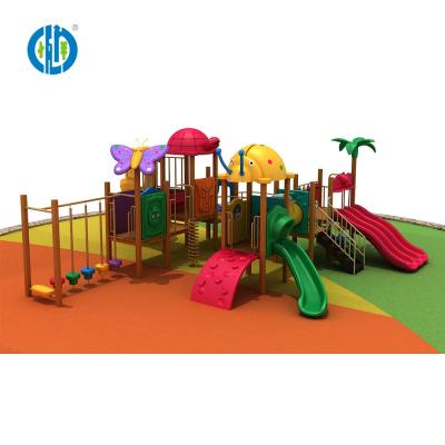 China High Quality Anti-UV Outdoor Kids Playground Equipment Comfortable Swings And Slide for sale