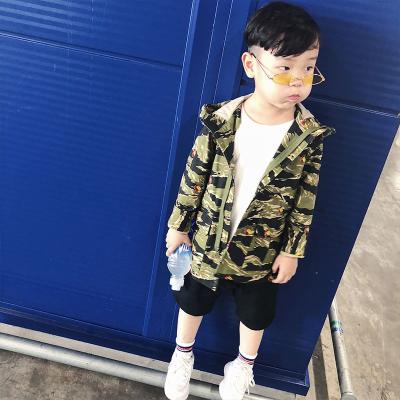 China 2022 Black Super Boys Windproof Trench Camouflage Coat Kids Clothing Coats Casual Wear for sale