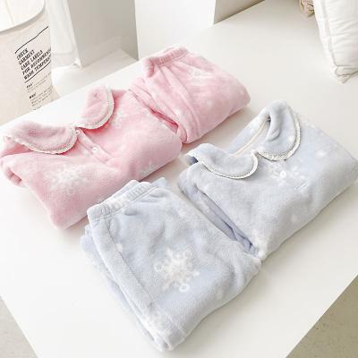 China Kids Pajamas Sleepwear Thermal Pajamas Sets Flannel Nightgowns Clothes for sale