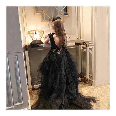 China Washable Heavy Equipment Kid's Wear Lace Dress Children's Dance Party Birthday Girls Fluffy Tulle Dress for sale