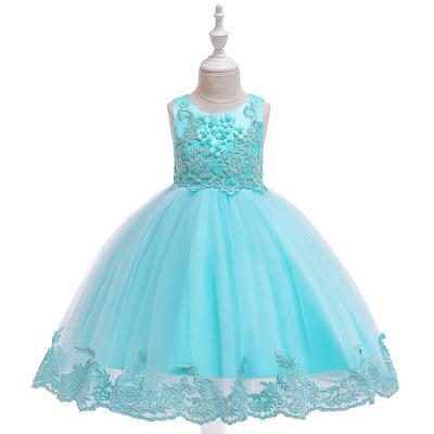 China Washable Ball Gown Princess Formal Birthday Party Kids Bridesmaid Dresses for sale