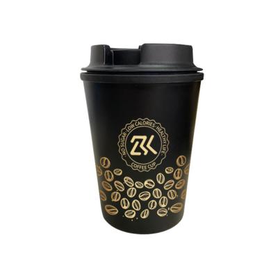 China Wholesale 300ml 500ml Fashion and Leisure Reusable Plastic Double Wall Coffee Mug Travel Eco-Friendly Coffee Mug for sale