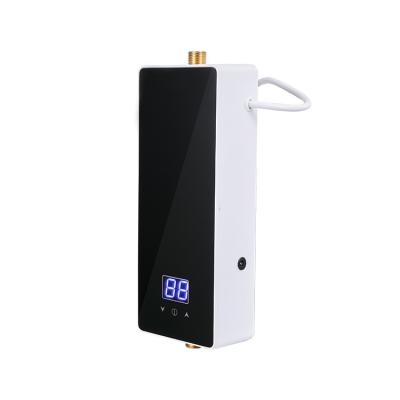 China 3500W High-end Black Mini Kitchen Electric Hot Small Water Heater for sale