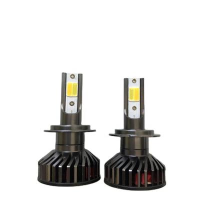 China Electromagnetic interference auto lighting system car led headlight H7 H1 H3 9005 9006 led headlight 2 color headlight for sale