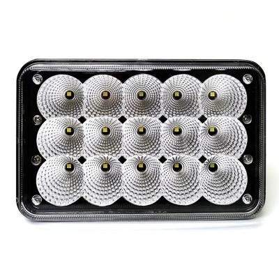 China Wholesale 6.6 Inch 45W 4x6 6000K Rectangular Led Offroad Light White Cube LED Work Lights Offroad Headlight For Jeep for sale