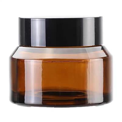 China Wholesale 30g 50g 4oz Personal Facial Cream Face Skin Care Bottle Cosmetic Glass Jar And Eye Bottles With Twist Lid for sale