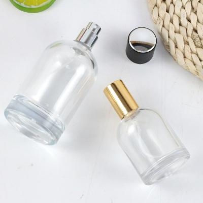 China Custom Luxury Egyptian 30ml Personal Care Sample 50ml Round Empty Perfume Glass Spray Bottle 100ml for sale