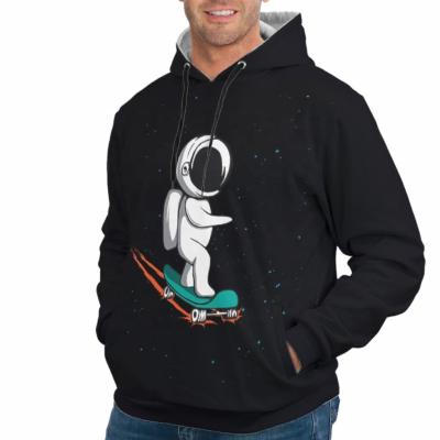 China Wholesale New Breathable Fashion Pullover Sweatshirts Printing Logo Skateboard Little Astronaut Rides On By Universe Men's Hoodies for sale