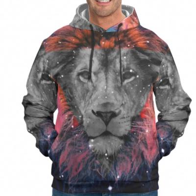 China 2021 Tiger Lion Animal Men's Breathable Hoodies Oversized Hoodie Custom Made Pullover High Quality for sale