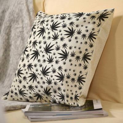 China New Design Anti-Static Printing Linen Cushion Covers Pillow Cases For Home Decor for sale