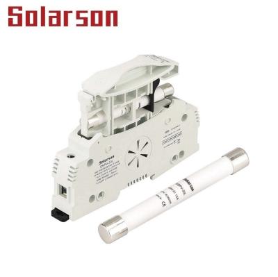 China LOW VOLTAGE (TUV CE UL) DC PV Solar Fuse Holder 10X85 mm 1500V for sale