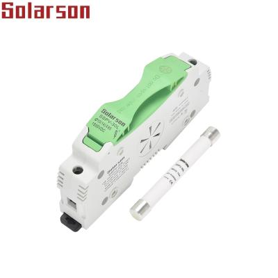 China LOW VOLTAGE (TUV CE UL) DC PV Solar Fuse Holder 10X85 mm 1500V for sale