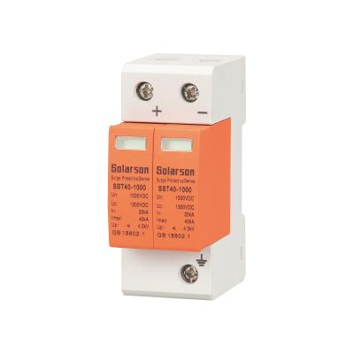 China (TUV CE) 1000V DC SPD 2 Pole Surge Protection Device For Solar PV System Within 20kA Imax 40kA SST40-1000 SST40-1000 for sale