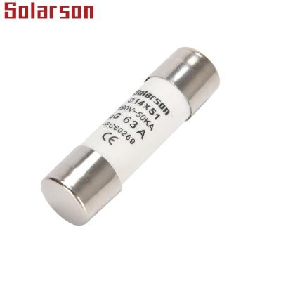 China Cylindrical LOW VOLTAGE CE 14X51mm fuse link replace Bussmann gL/gG 500VAC 690VAC 1A, 2A, 3A fuse for sale