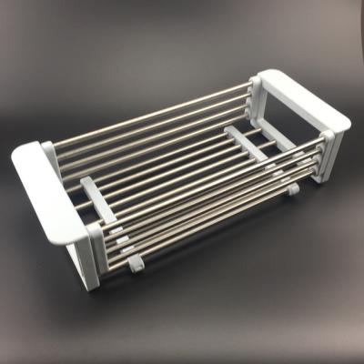 China Viable NO MOQ Stainless Steel Drainer Basket Sink Flexible Drain Basket for sale