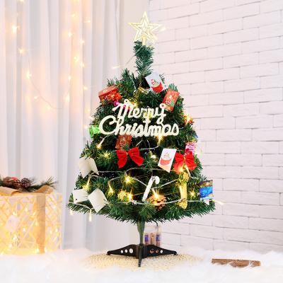 China Festival Home Decoration Wholesale mini indoor realistic pink tree accessories ornaments Artificial sparkler Christmas tree home decoration for sale