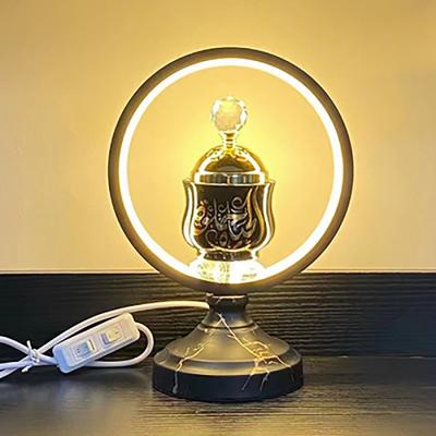 China Chinese Incense Factory sale halloween christmas creative magnetic levitating round shape electric incense burner led lights for home for sale