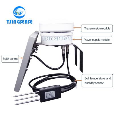 China Wireless Professional Moisture Sensor WAS1000 Soil Moisture Station Soil Temperature And Humidity Sensor For Farming Station for sale