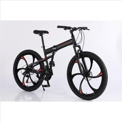 China Professional High Carbon Steel Folding Design 24Speed ​​Carbon Fiber Frame Mountain Bike for sale