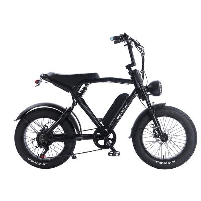 China 48v 500w long range full suspension steel ebike fat electric bike, electric bicycle fat tire electric bike for sale