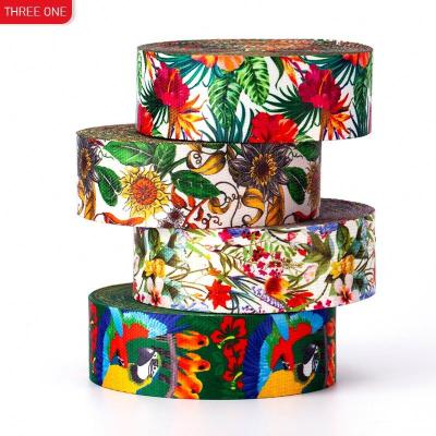 China Other Polyester Heat Transfer Ribbon Fabric 50mm Clothing Accessories Belt Polyester Heat Transfer Belt Shoulder Strap for sale