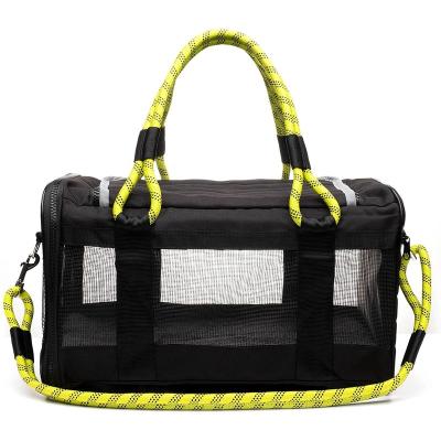 China Breathable Pet Carrier TSA Approved Small Space Adequate Ventilation Mesh Cats and Large Dogs for sale