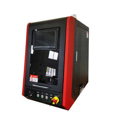 China Good Price Programmable Automation Encased Fiber Laser Mini Small UV Laser Marking Machine For Plastic Joints 30w for sale