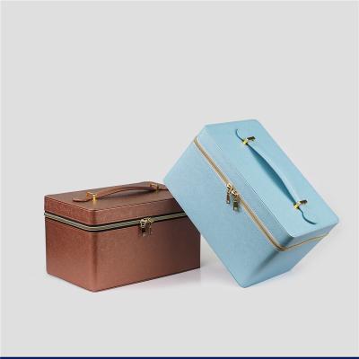 China Lovely Cosmetics PU Leather Gift Box High Quality Cosmetic Gifts Storage Box For Cosmetics for sale