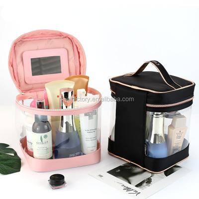 China High Quality PVC Large Capacity Bag Travel Makeup Single Ziplock Cosmetic Bag for sale