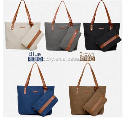 China Simple Metal Style Canvas Baby Mama Bag Carry Bag Tote Bags for sale