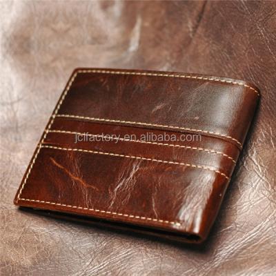 China Waterproof Crazy Horse Leather Wallets For Men Personalized Young Man Wallet for sale