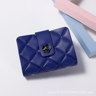 China Waterproof Classic Quilting Leather Name Card Case Card Holder Name Card Holder Small For High-end Gift for sale