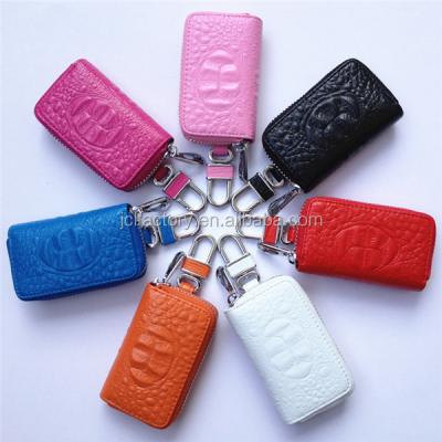 China Protect Car Key Croc Women and Men Key Case Leather Key Wallet for Car Keys for sale