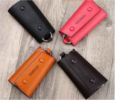 China Protect Car Key Holder Foldable Leather Key Leather And Key Pocket for sale