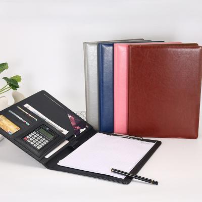 China Hot-selling A4 Business File Folder Document Holder Leather Folder Office Supplies Products for sale