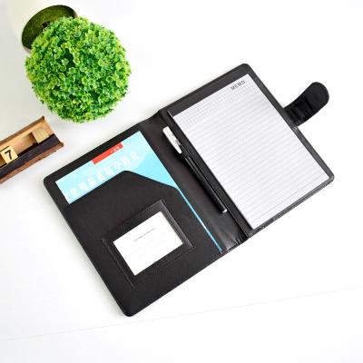 China Customized Organizer Leather Folder Bysale Business Zipper Folder Conference Signature Folder A4 File Holder Size Office Supplies for sale