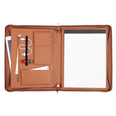 China Folder Holder Top Selling A4 Product Office Supplies Folder Multifunctional Leather Folder Conference Signing File Organizer for sale