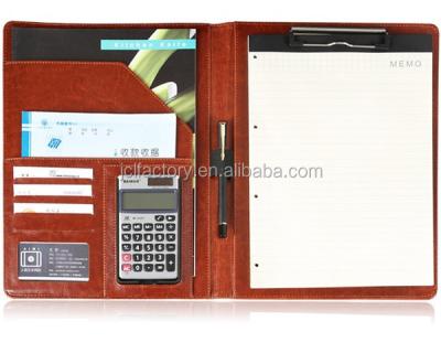 China Wholesale A4/A5 Folder Holder Leather Folder Folder With Handle for sale