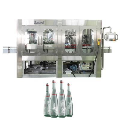 China Food Water Filling Machine Glass Bottle Water Pure Mineral Water Filling Machine for sale