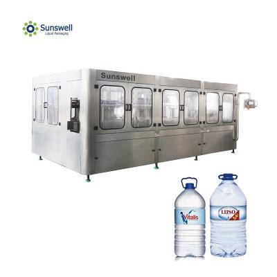 China Pure Line Beverage Mineral Water Water Filling Machine Bottle Filling Plant 3L 5L 1gallon for sale