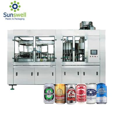 China food & Beverage Factory Beverage Filling Machine Automatic Aluminum Carbonated Capping Machine Carbonated Line for sale