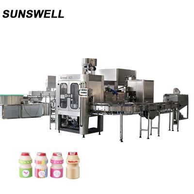 China Automatic Beverage Beverage Filling/Milk Filling Machine Aluminum Foil Seal Machine Capping Packaging Machine for sale