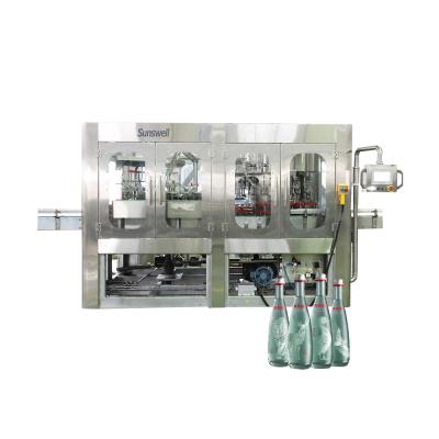 China Full Automatic Beverage Glass Bottle Water Filling Production Line Bottling Plant for sale