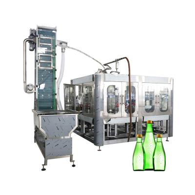 China Full Automatic Glass Line Water Packing Beverage Bottle Filling Plant for sale