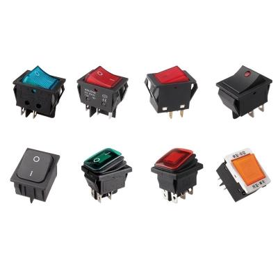 China New CCC Waterproof Pa66 Electrical Equipment Rocker Switches with Light for sale