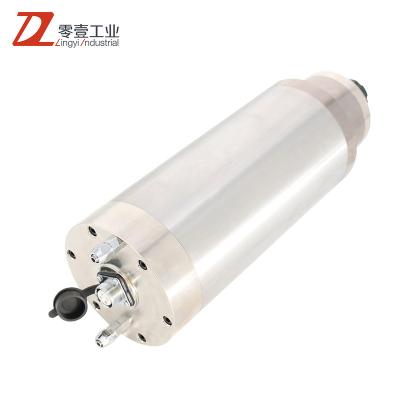 China WATER COOLED CNC Engraving Machine 4.5 KW 380 V 400 Hz 24000 RPM ER25 CNC ROUTER ROUND AXLE MOTOR for sale